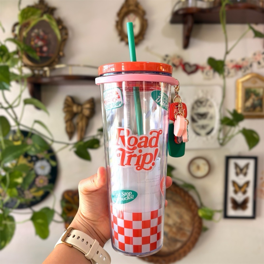 NWT Starbucks x Dandy Worldwide Road Trip Cold Cup Tumbler 24oz with Charm - NEW